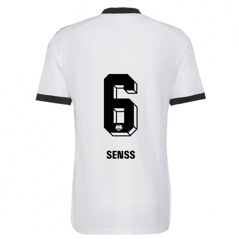 Danxen Enfant Maillot Elisa Senss #6 Noir Blanc Tenues Extérieur 2026/27 T-Shirt