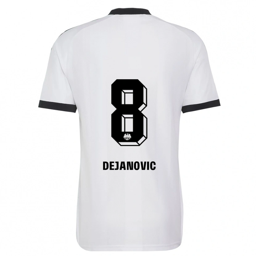 Danxen Enfant Maillot Daniel Dejanovic #8 Noir Blanc Tenues Extérieur 2026/27 T-Shirt