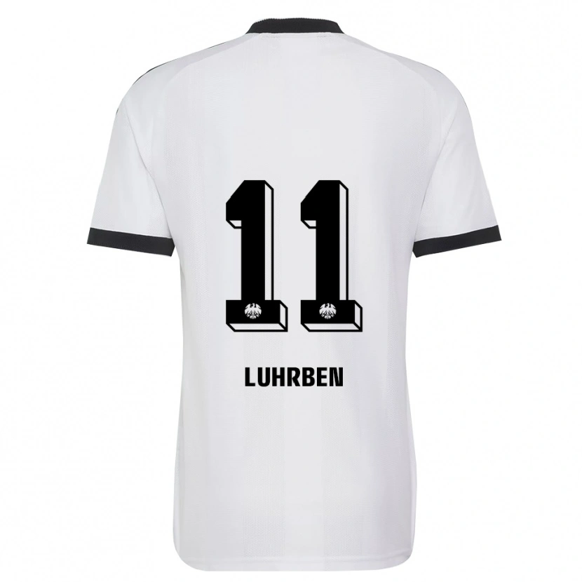 Danxen Enfant Maillot Nina Lührßen #11 Noir Blanc Tenues Extérieur 2026/27 T-Shirt