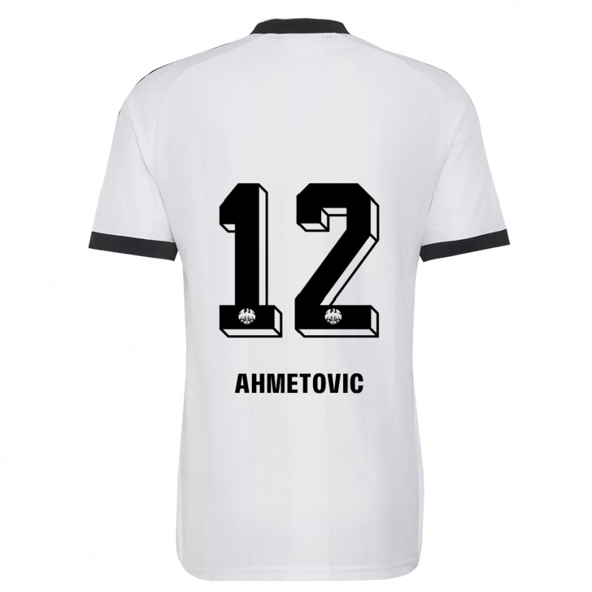 Danxen Enfant Maillot Marko Ahmetovic #12 Noir Blanc Tenues Extérieur 2026/27 T-Shirt
