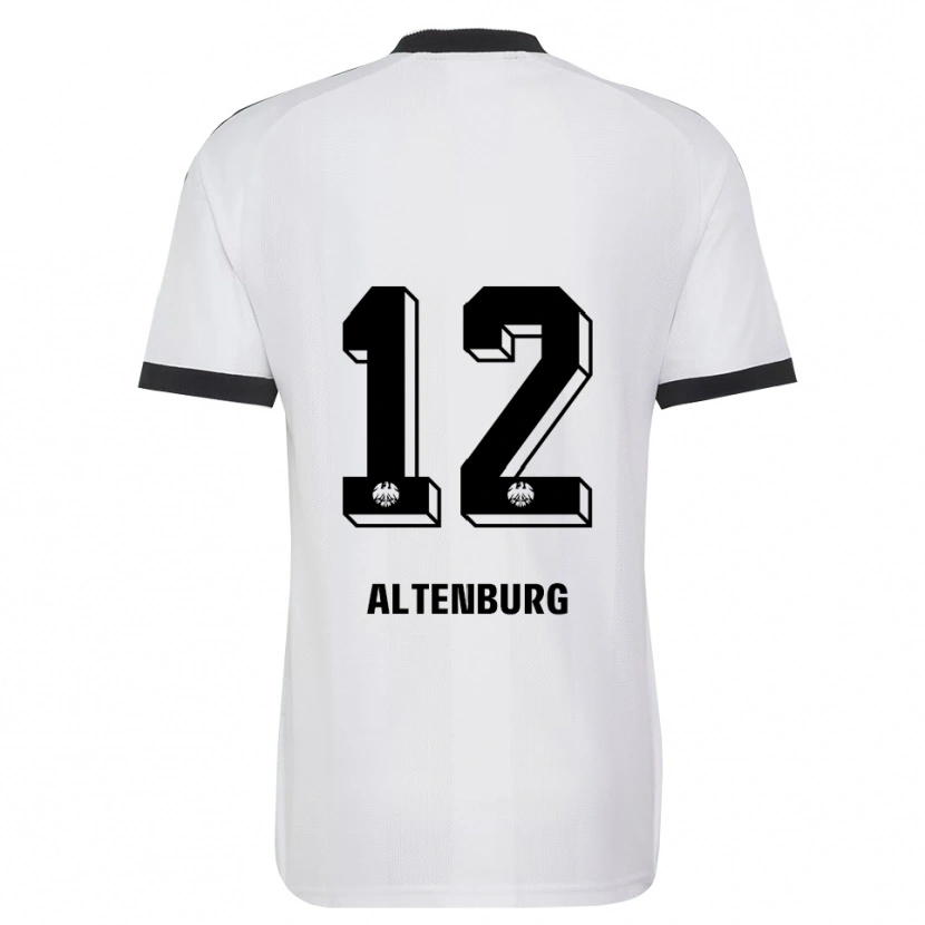 Danxen Enfant Maillot Lina Altenburg #12 Noir Blanc Tenues Extérieur 2026/27 T-Shirt
