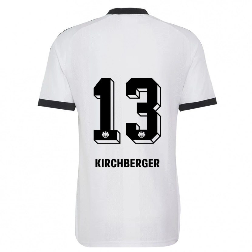 Danxen Enfant Maillot Virginia Kirchberger #13 Noir Blanc Tenues Extérieur 2026/27 T-Shirt