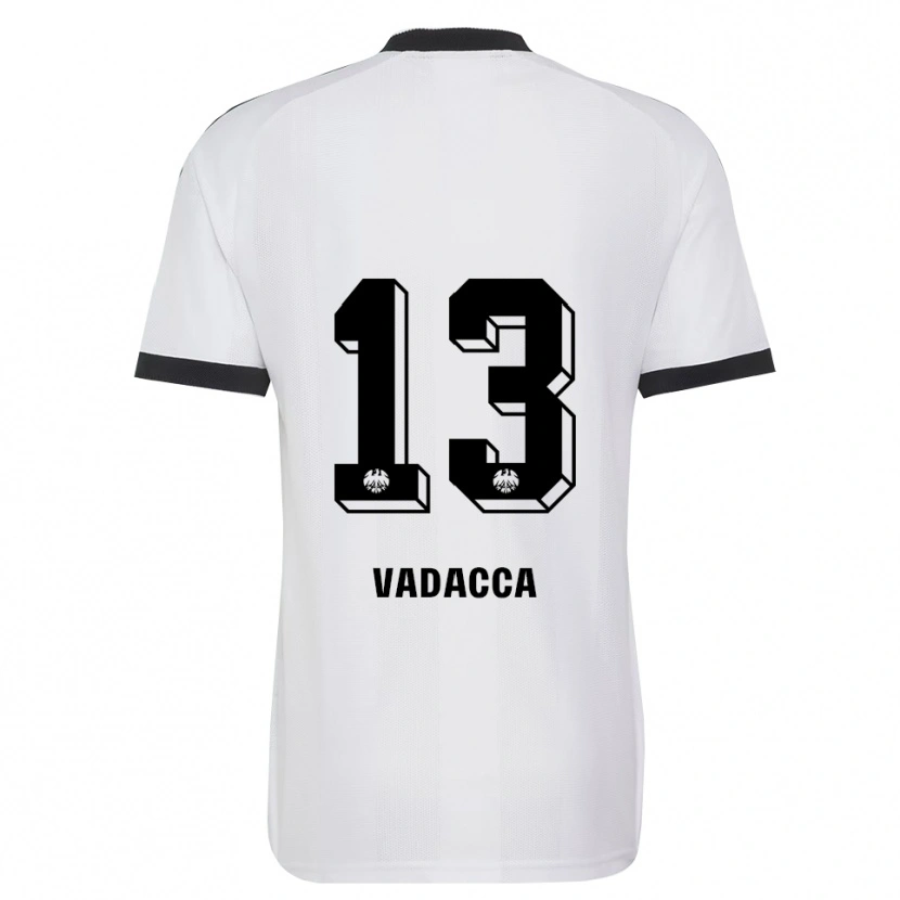 Danxen Enfant Maillot Gianni Vadacca #13 Noir Blanc Tenues Extérieur 2026/27 T-Shirt