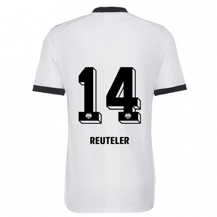 Danxen Enfant Maillot Geraldine Reuteler #14 Noir Blanc Tenues Extérieur 2026/27 T-Shirt