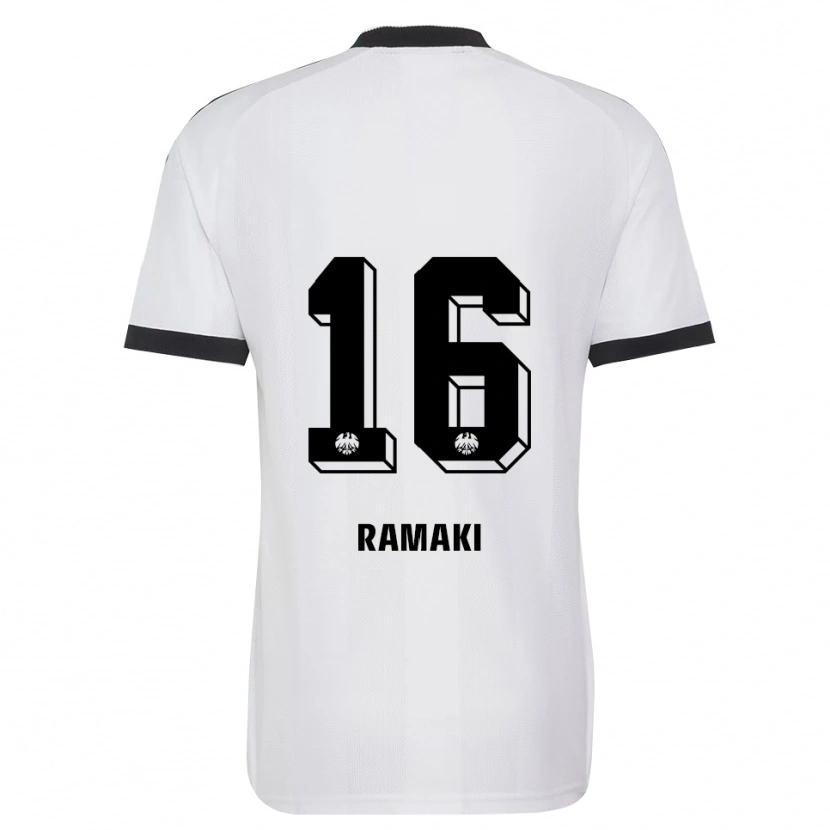 Danxen Enfant Maillot Davyd Ramaki #16 Noir Blanc Tenues Extérieur 2026/27 T-Shirt