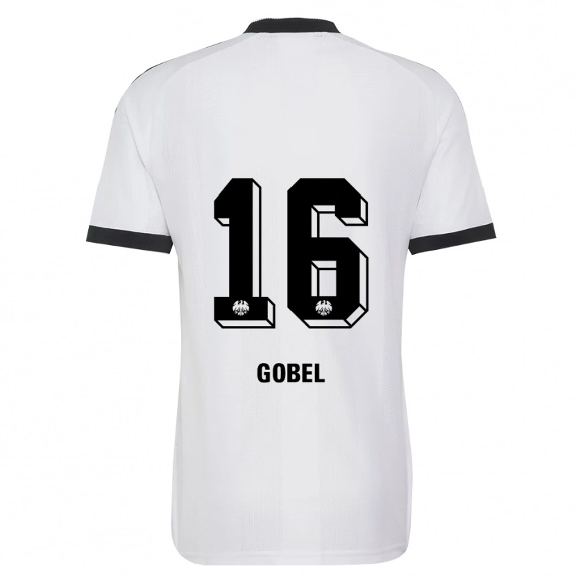 Danxen Enfant Maillot Marlon Göbel #16 Noir Blanc Tenues Extérieur 2026/27 T-Shirt