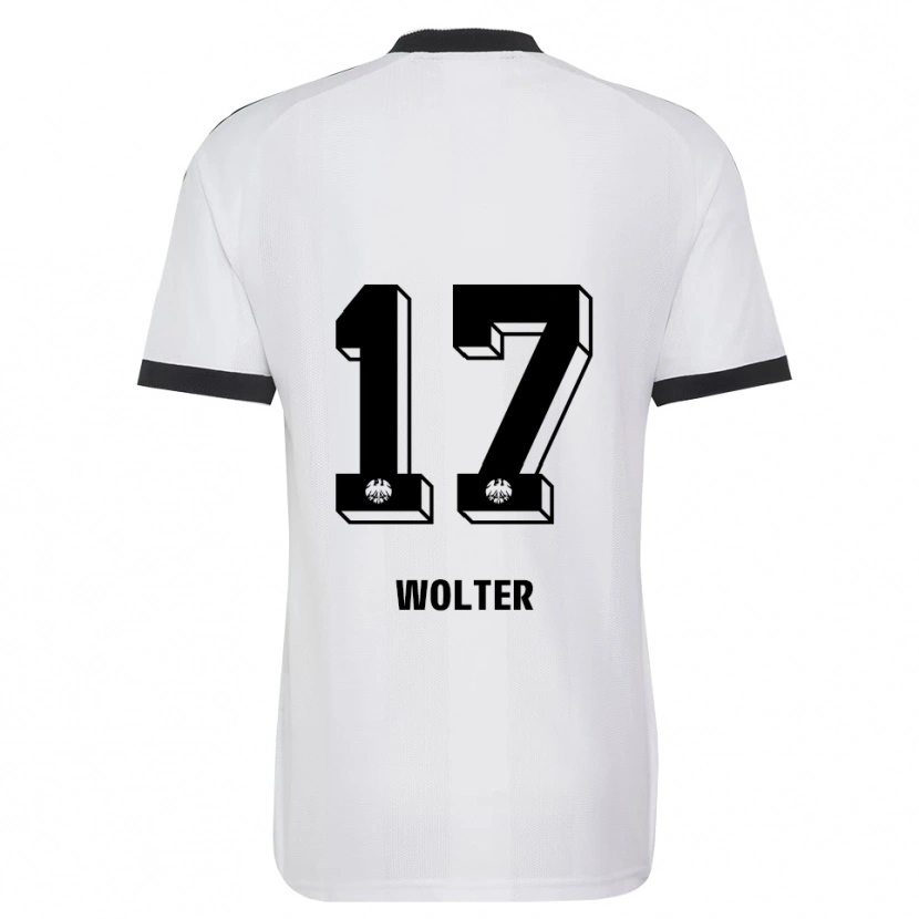 Danxen Enfant Maillot Pia-Sophie Wolter #17 Noir Blanc Tenues Extérieur 2026/27 T-Shirt