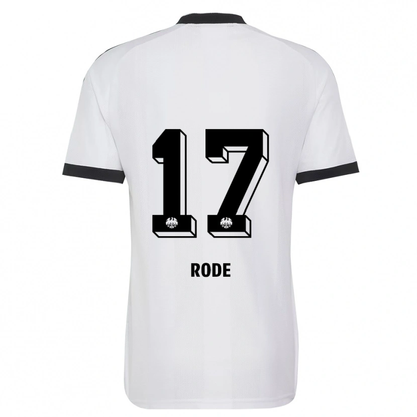 Danxen Enfant Maillot Sebastian Rode #17 Noir Blanc Tenues Extérieur 2026/27 T-Shirt
