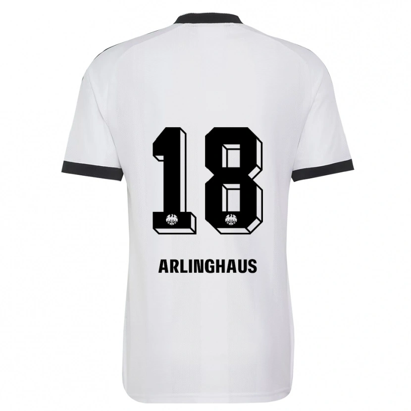 Danxen Enfant Maillot Maximilian Arlinghaus #18 Noir Blanc Tenues Extérieur 2026/27 T-Shirt