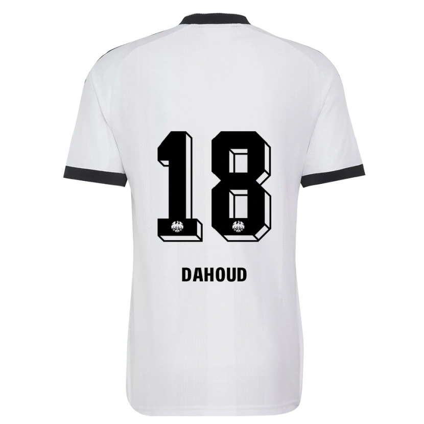 Danxen Enfant Maillot Mahmoud Dahoud #18 Noir Blanc Tenues Extérieur 2026/27 T-Shirt