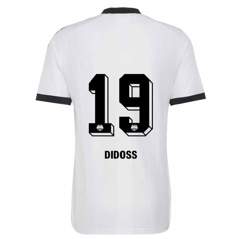 Danxen Enfant Maillot George Didoss #19 Noir Blanc Tenues Extérieur 2026/27 T-Shirt
