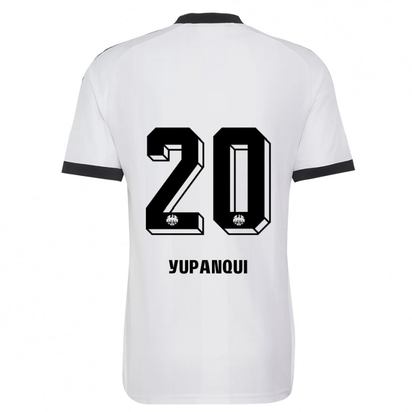 Danxen Enfant Maillot Philipp Eisele Yupanqui #20 Noir Blanc Tenues Extérieur 2026/27 T-Shirt