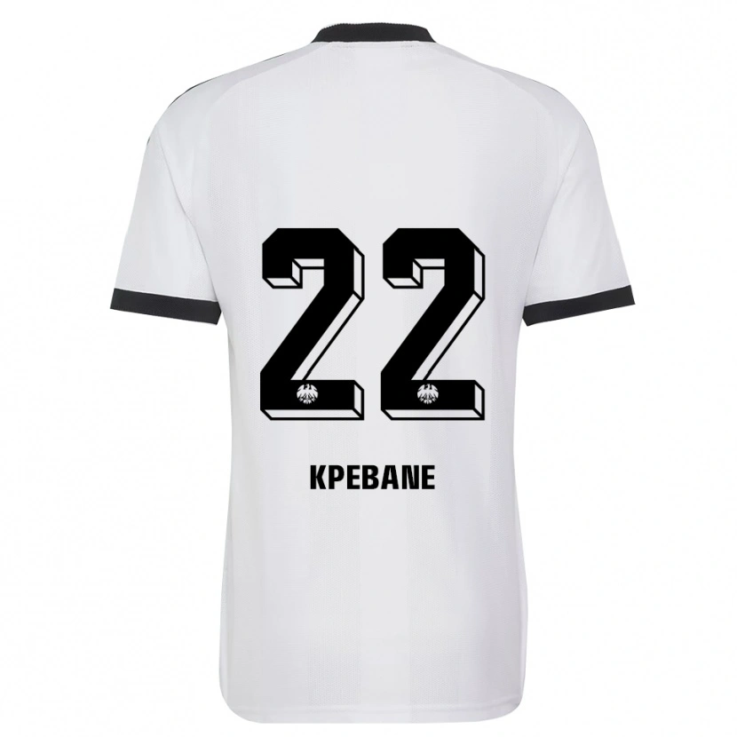 Danxen Enfant Maillot Tamiou Kpebane #22 Noir Blanc Tenues Extérieur 2026/27 T-Shirt