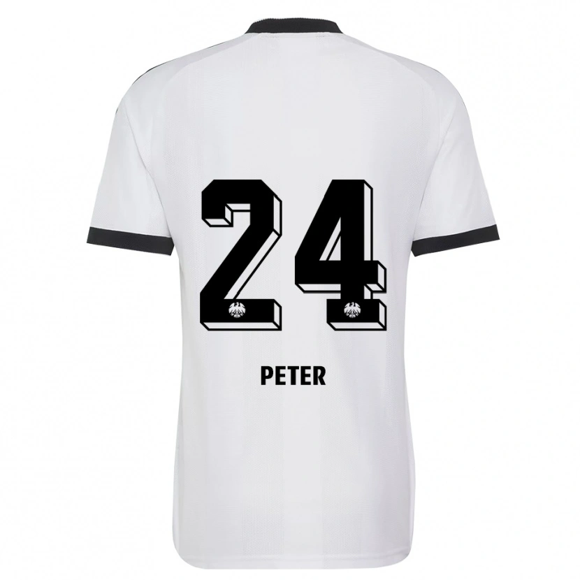 Danxen Enfant Maillot Nicolas Peter #24 Noir Blanc Tenues Extérieur 2026/27 T-Shirt