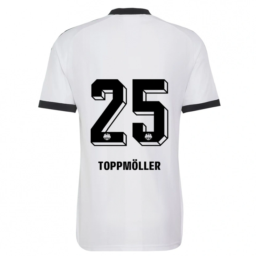 Danxen Enfant Maillot Lionel Toppmöller #25 Noir Blanc Tenues Extérieur 2026/27 T-Shirt