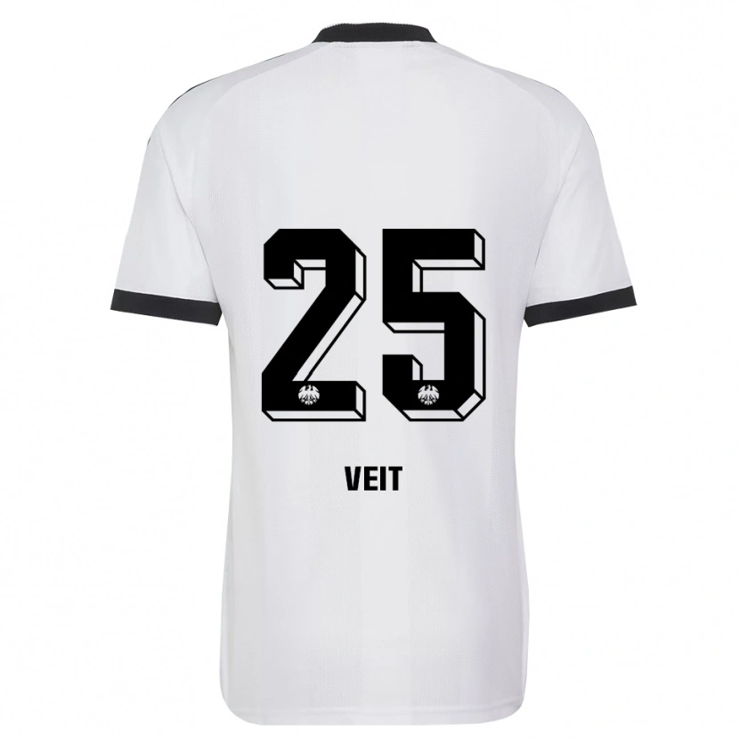 Danxen Enfant Maillot Jella Veit #25 Noir Blanc Tenues Extérieur 2026/27 T-Shirt