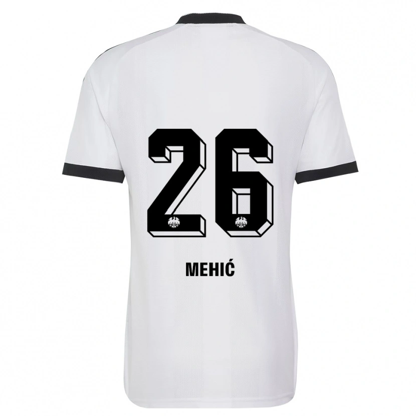 Danxen Enfant Maillot Liam Mehić #26 Noir Blanc Tenues Extérieur 2026/27 T-Shirt