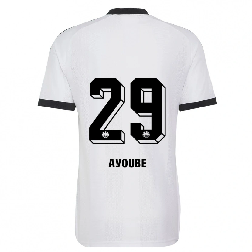 Danxen Enfant Maillot Ayoube Amaimouni-Echghouyab #29 Noir Blanc Tenues Extérieur 2026/27 T-Shirt