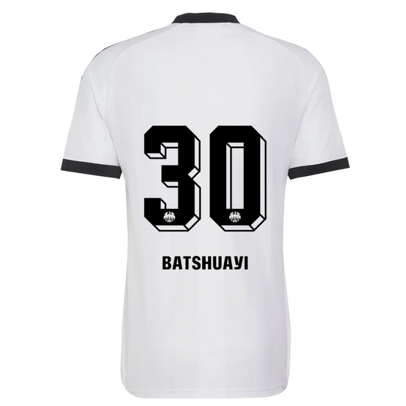 Danxen Enfant Maillot Michy Batshuayi #30 Noir Blanc Tenues Extérieur 2026/27 T-Shirt