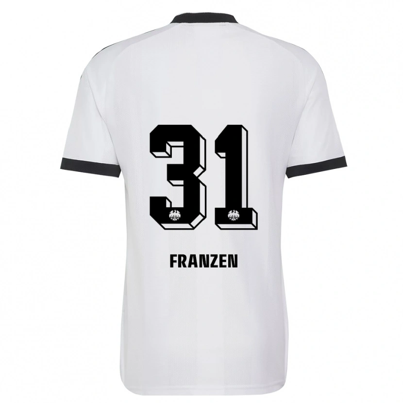 Danxen Enfant Maillot Marlon Franzen #31 Noir Blanc Tenues Extérieur 2026/27 T-Shirt