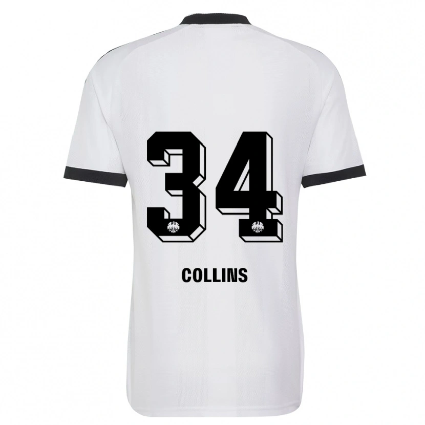 Danxen Enfant Maillot Nnamdi Collins #34 Noir Blanc Tenues Extérieur 2026/27 T-Shirt