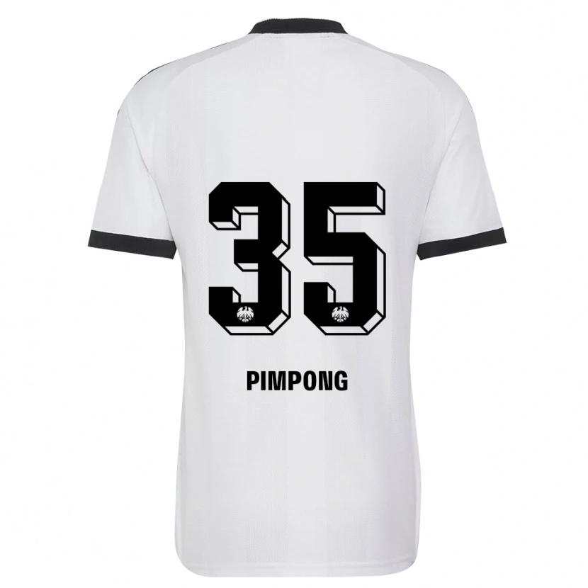 Danxen Enfant Maillot Malik Pimpong #35 Noir Blanc Tenues Extérieur 2026/27 T-Shirt