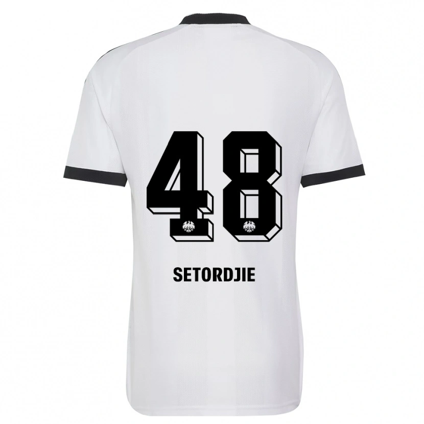 Danxen Enfant Maillot Lawrence Setordjie #48 Noir Blanc Tenues Extérieur 2026/27 T-Shirt