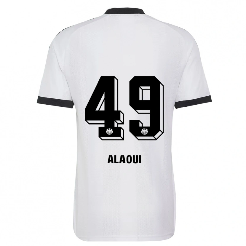 Danxen Enfant Maillot Anas Alaoui #49 Noir Blanc Tenues Extérieur 2026/27 T-Shirt