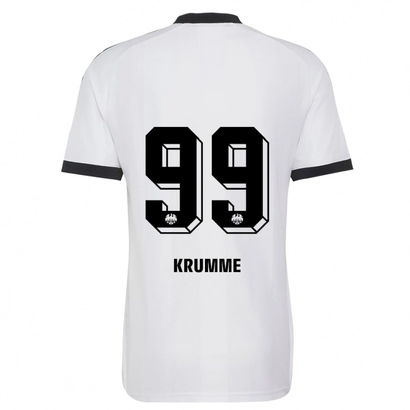 Danxen Enfant Maillot Janne Krumme #99 Noir Blanc Tenues Extérieur 2026/27 T-Shirt