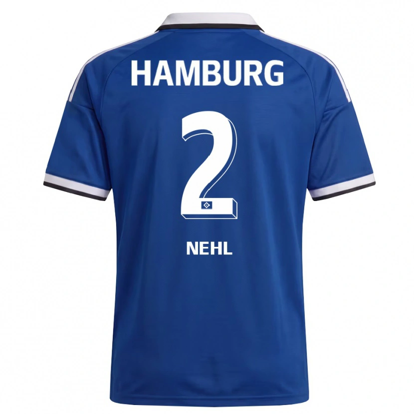 Danxen Enfant Maillot Julius Nehl #2 Blanc Bleu Tenues Extérieur 2026/27 T-Shirt