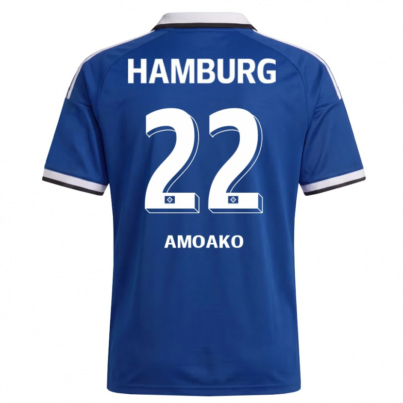 Danxen Enfant Maillot Kofi Amoako #22 Blanc Bleu Tenues Extérieur 2026/27 T-Shirt