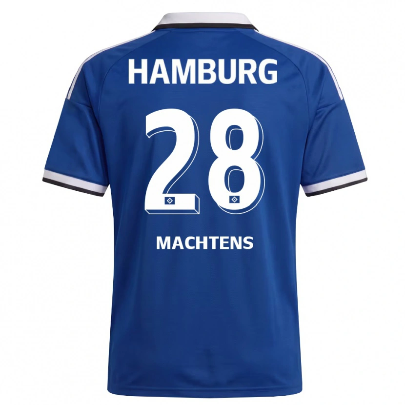 Danxen Enfant Maillot Pauline Machtens #28 Blanc Bleu Tenues Extérieur 2026/27 T-Shirt