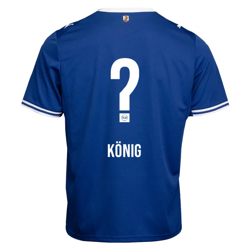 Danxen Enfant Maillot Tom König #0 Bleu Roi Blanc Tenues Extérieur 2026/27 T-Shirt