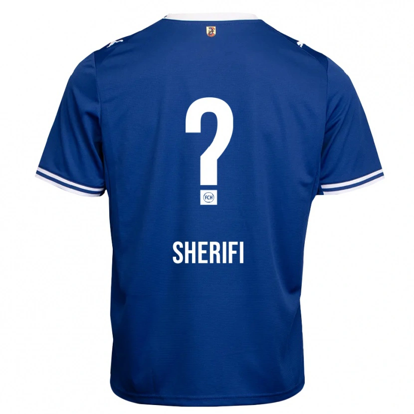 Danxen Enfant Maillot Blin Sherifi #0 Bleu Roi Blanc Tenues Extérieur 2026/27 T-Shirt