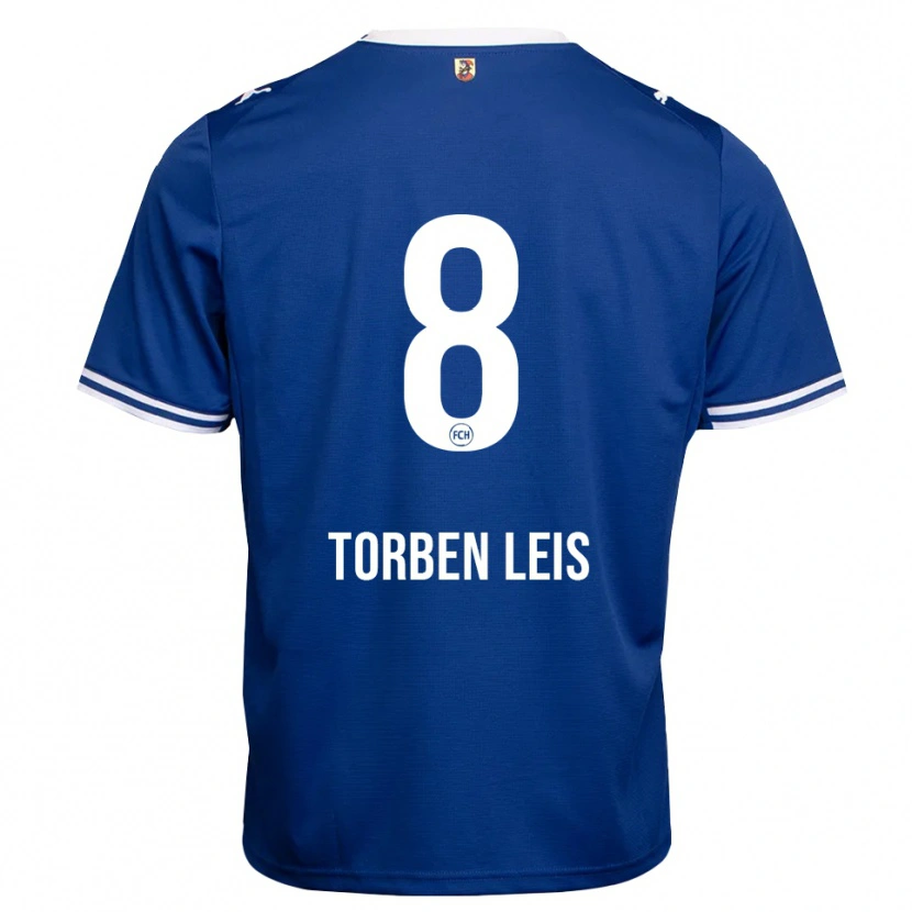 Danxen Enfant Maillot Torben Leis #8 Bleu Roi Blanc Tenues Extérieur 2026/27 T-Shirt