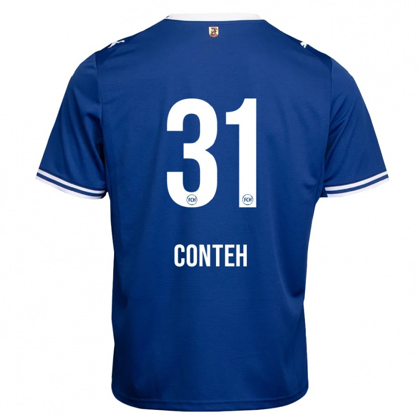 Danxen Enfant Maillot Sirlord Conteh #31 Bleu Roi Blanc Tenues Extérieur 2026/27 T-Shirt