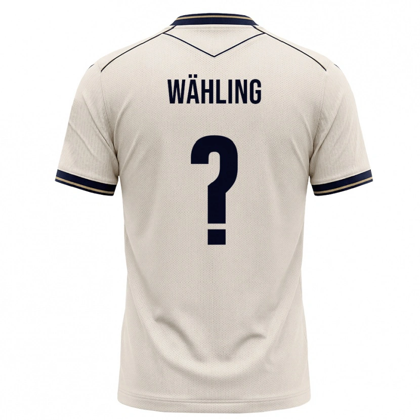 Danxen Enfant Maillot Jamie Wähling #0 Blanc Cassé Bleu Encre Tenues Extérieur 2026/27 T-Shirt