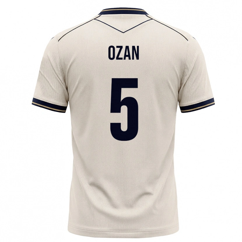 Danxen Enfant Maillot Ozan Kabak #5 Blanc Cassé Bleu Encre Tenues Extérieur 2026/27 T-Shirt