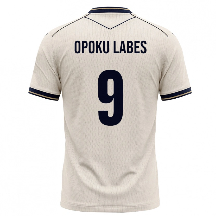 Danxen Enfant Maillot Ben Opoku Labes #9 Blanc Cassé Bleu Encre Tenues Extérieur 2026/27 T-Shirt