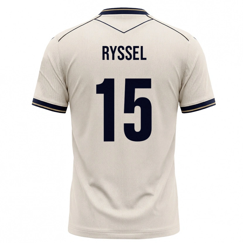 Danxen Enfant Maillot Noah Ryssel #15 Blanc Cassé Bleu Encre Tenues Extérieur 2026/27 T-Shirt