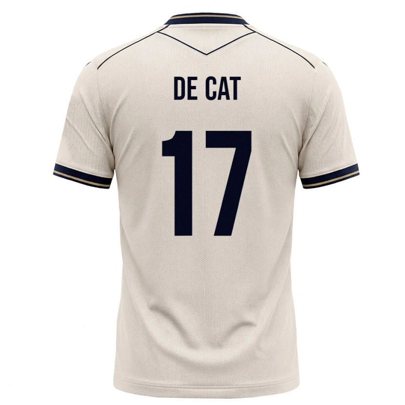 Danxen Enfant Maillot Nathan De Cat #17 Blanc Cassé Bleu Encre Tenues Extérieur 2026/27 T-Shirt