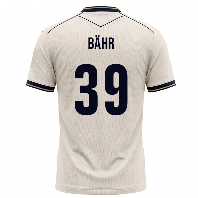 Danxen Enfant Maillot Florian Bähr #39 Blanc Cassé Bleu Encre Tenues Extérieur 2026/27 T-Shirt