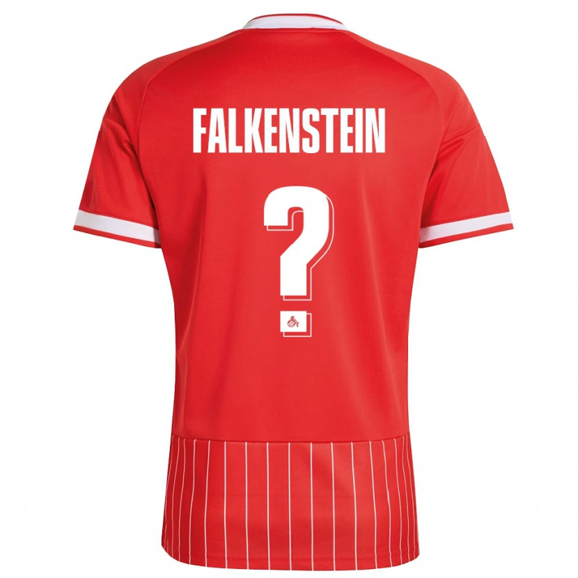 Danxen Enfant Maillot Emilio Falkenstein #0 Rouge Blanc Vert Tenues Extérieur 2026/27 T-Shirt