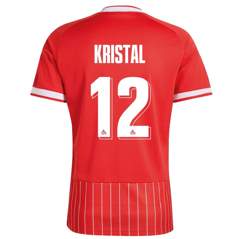 Danxen Enfant Maillot Patrik Kristal #12 Rouge Blanc Vert Tenues Extérieur 2026/27 T-Shirt