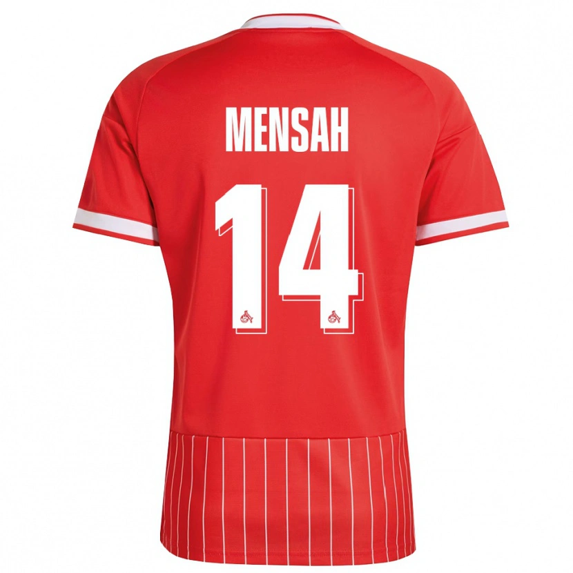 Danxen Enfant Maillot Gideon Mensah #14 Rouge Blanc Vert Tenues Extérieur 2026/27 T-Shirt