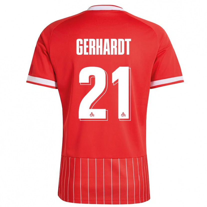 Danxen Enfant Maillot Anna Gerhardt #21 Rouge Blanc Vert Tenues Extérieur 2026/27 T-Shirt