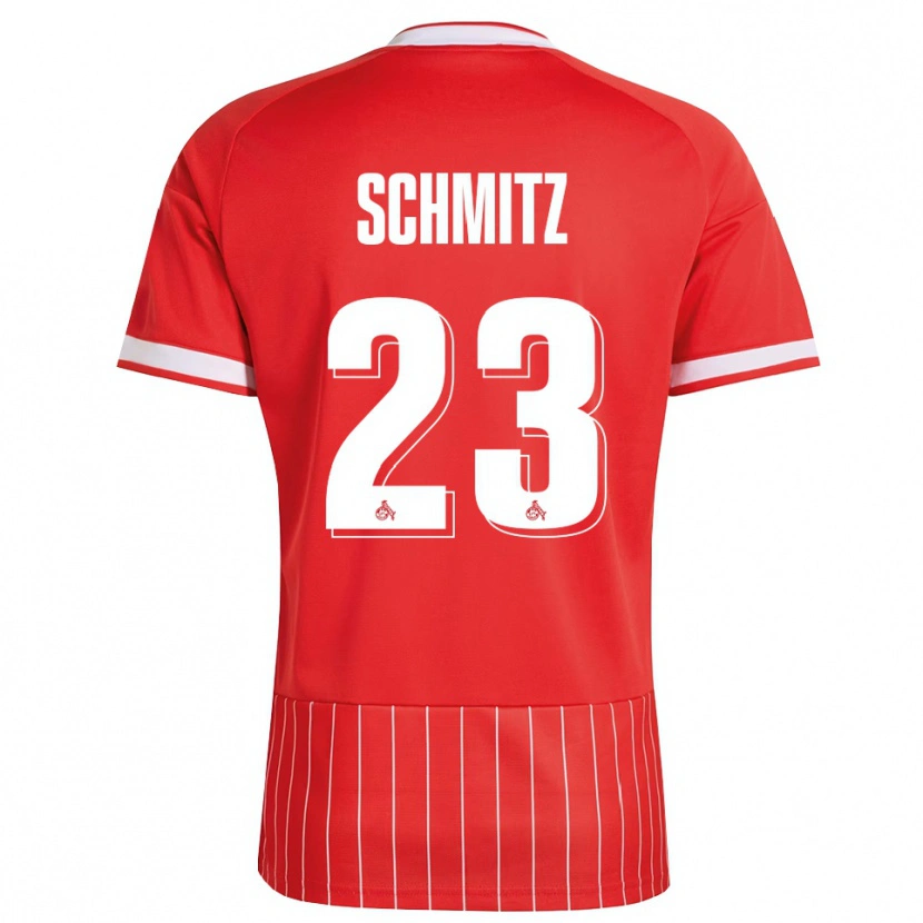 Danxen Enfant Maillot Timo Schmitz #23 Rouge Blanc Vert Tenues Extérieur 2026/27 T-Shirt