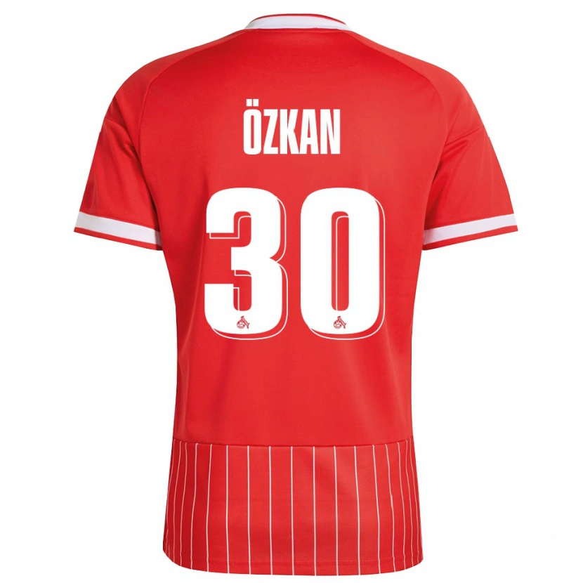 Danxen Enfant Maillot Mikail Özkan #30 Rouge Blanc Vert Tenues Extérieur 2026/27 T-Shirt