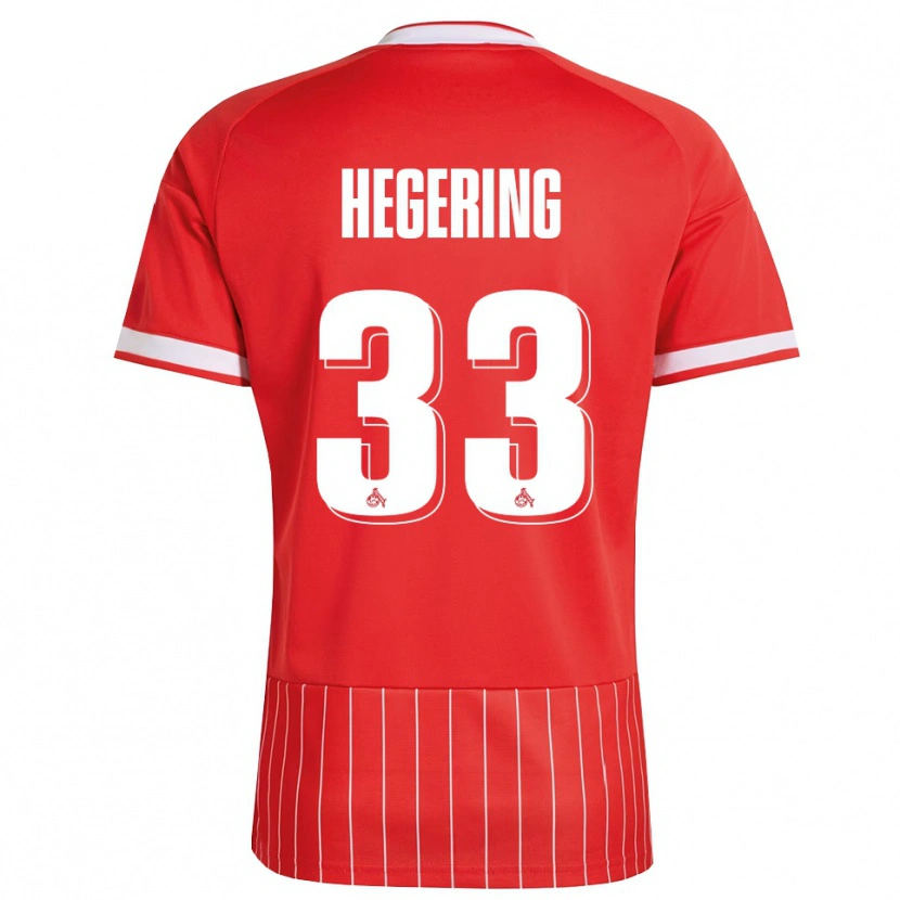 Danxen Enfant Maillot Marina Hegering #33 Rouge Blanc Vert Tenues Extérieur 2026/27 T-Shirt