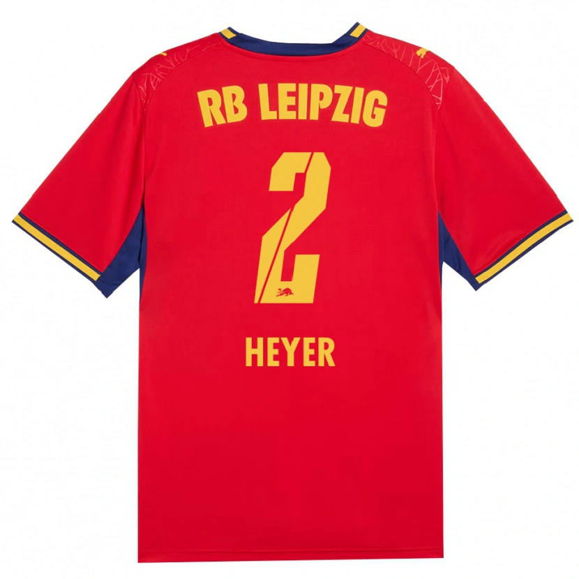 Danxen Enfant Maillot Friedrich Heyer #2 Rouge Jaune Bleu Roi Tenues Extérieur 2026/27 T-Shirt